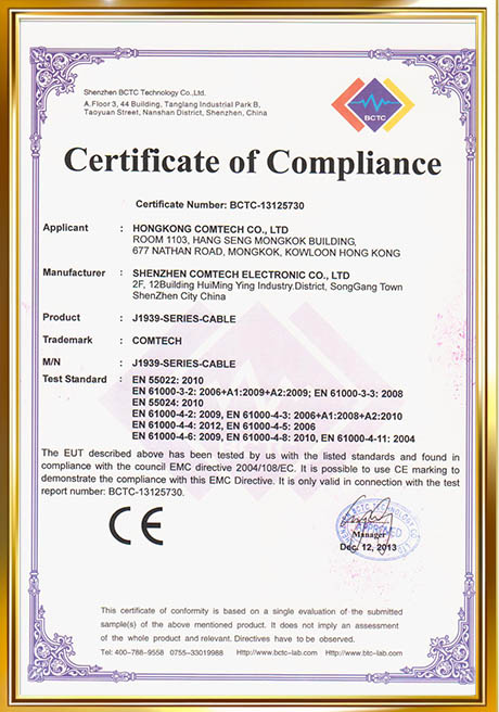 Certificate Of Honor