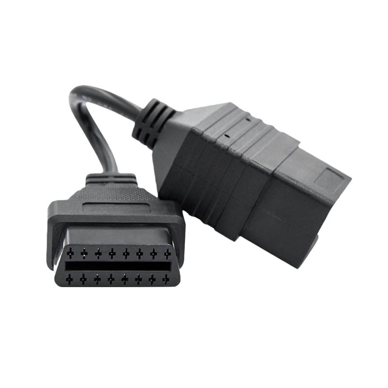 Best Quality OBD II OBD2 90 Degrees 16 Pin Female Connector OBD Reader OBD2